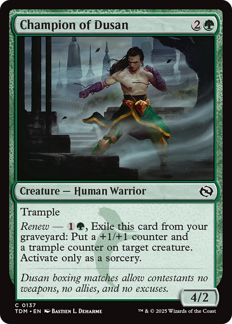 Champion of Dusan [Tarkir: Dragonstorm] | Good Games Morley