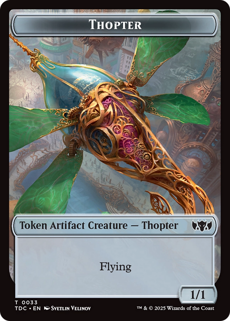 Thopter // Bird Double-Sided Token [Tarkir: Dragonstorm Commander Tokens] | Good Games Morley