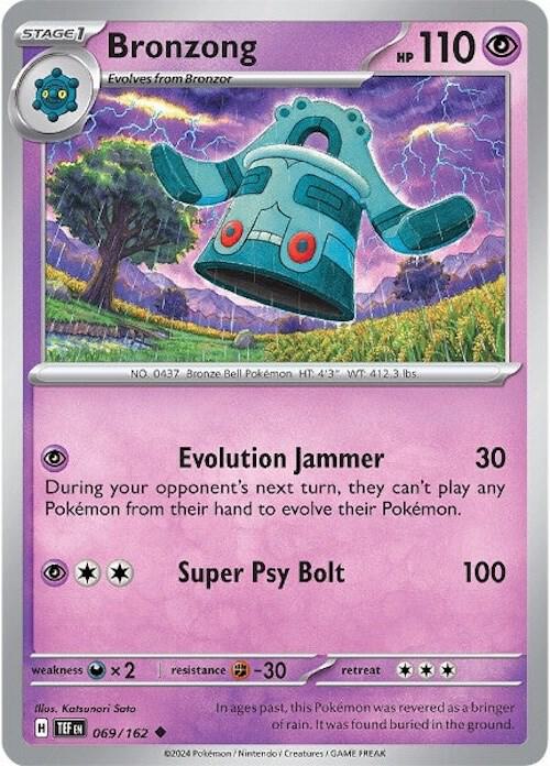 Bronzong 069/162 (SV05: Temporal Forces)  - Reverse Holofoil | Good Games Morley