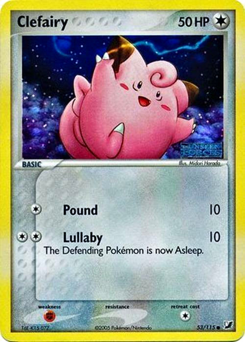 Clefairy (53/115) (Stamped) [EX: Unseen Forces] | Good Games Morley