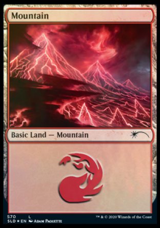 Mountain (Lightning) (570) [Secret Lair Drop Promos] | Good Games Morley