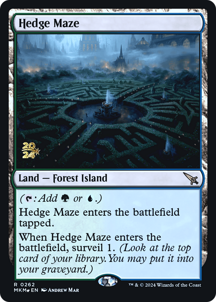 Hedge Maze [Murders at Karlov Manor Prerelease Promos] | Good Games Morley