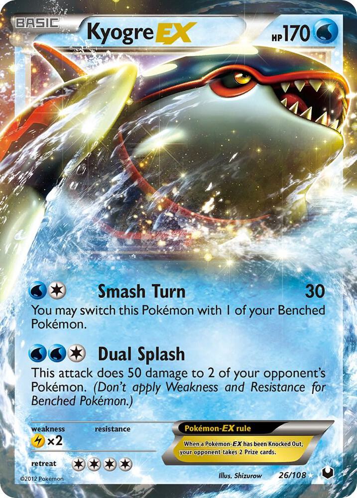 Kyogre EX 26/108 (Dark Explorers)  - Holofoil | Good Games Morley