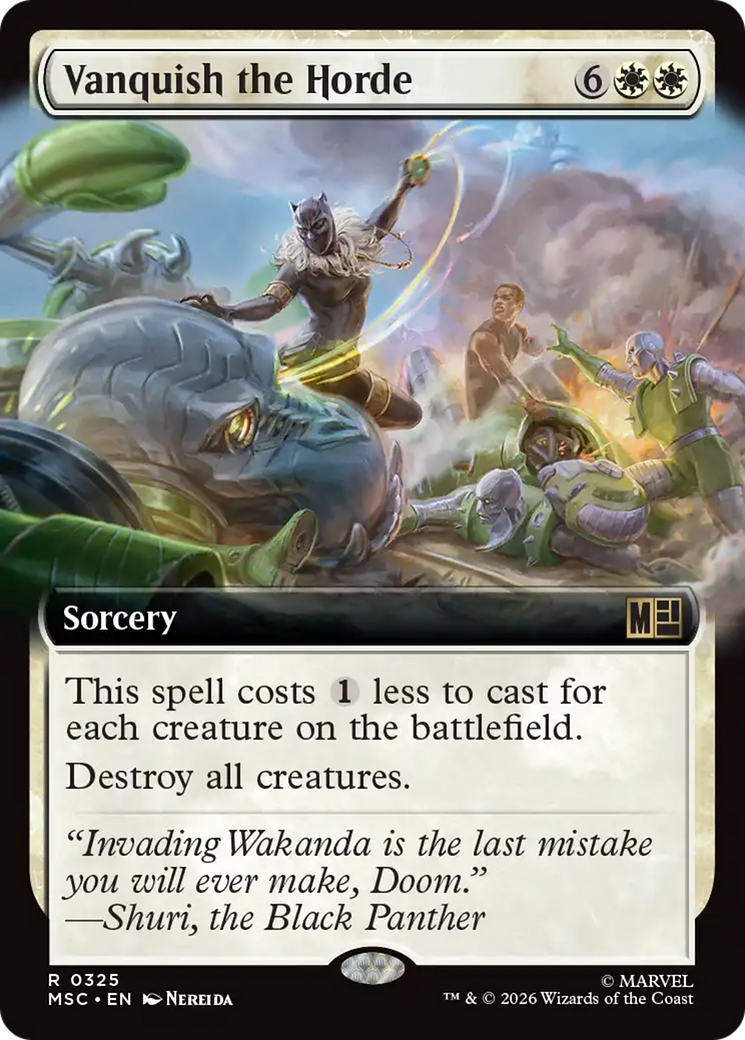Vanquish the Horde (Extended Art) [Marvel Super Heroes Commander] | Good Games Morley