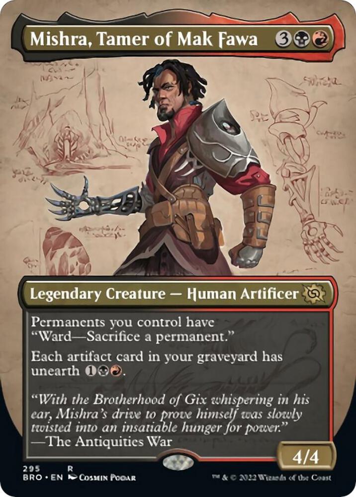 Mishra Tamer of Mak Fawa Borderless 295/287 (The Brothers' War)  - Foil | Good Games Morley