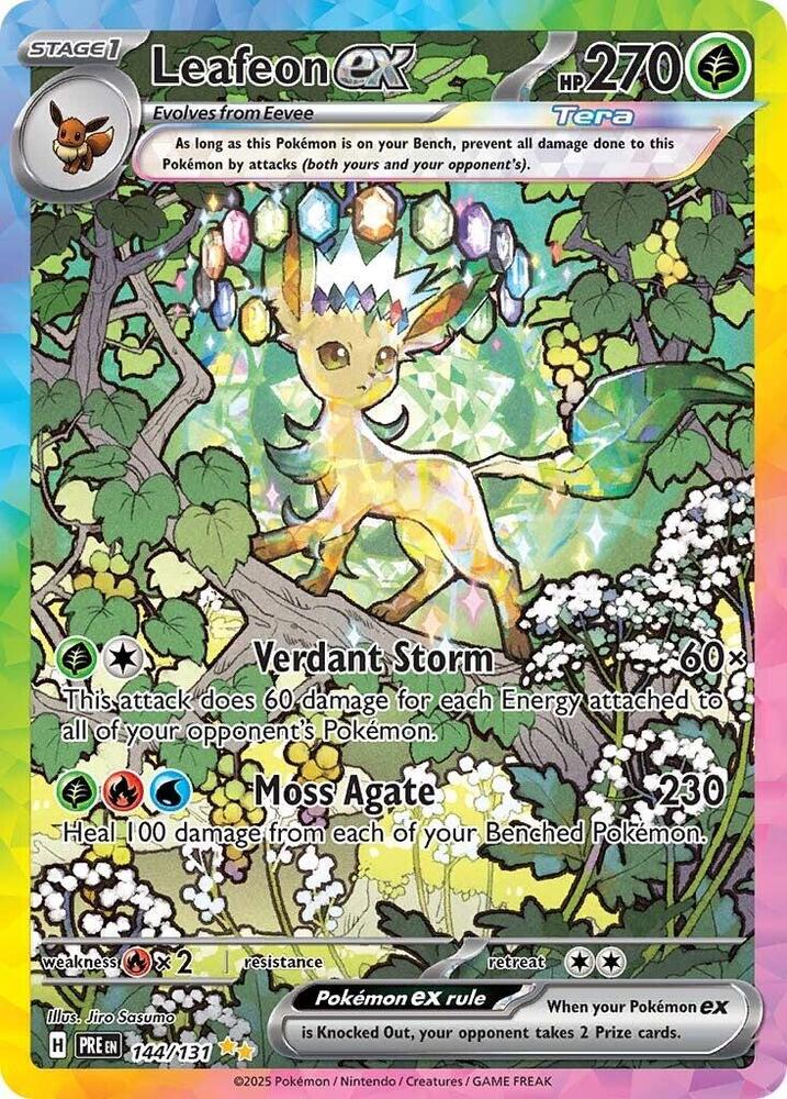 Leafeon ex (144/131) [Scarlet & Violet: Prismatic Evolutions] | Good Games Morley