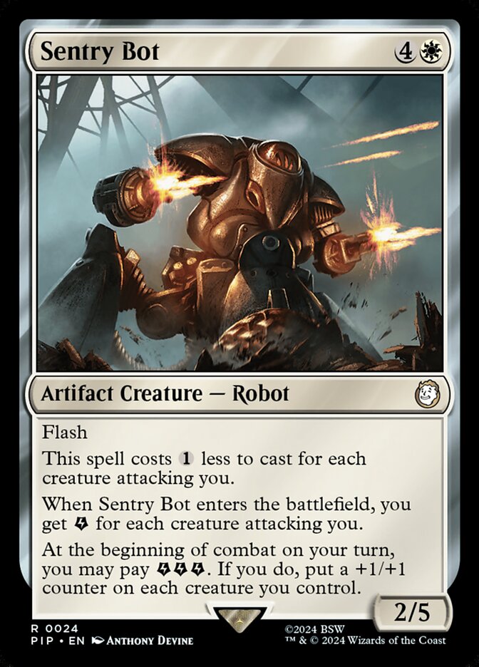 Sentry Bot 24 (Universes Beyond: Fallout)  - Foil | Good Games Morley