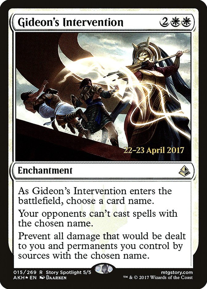 Gideon's Intervention [Amonkhet Prerelease Promos] | Good Games Morley