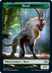 Beast // Soldier Double-Sided Token [Double Masters Tokens] | Good Games Morley