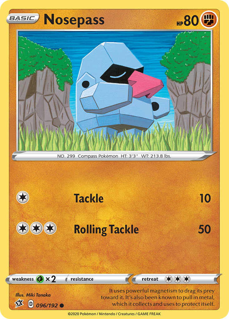 Nosepass (096/192) [Sword & Shield: Rebel Clash] | Good Games Morley