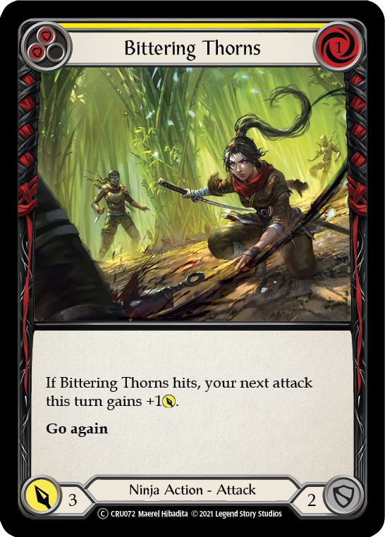 Bittering Thorns [U-CRU072] (Crucible of War Unlimited)  Unlimited Rainbow Foil | Good Games Morley