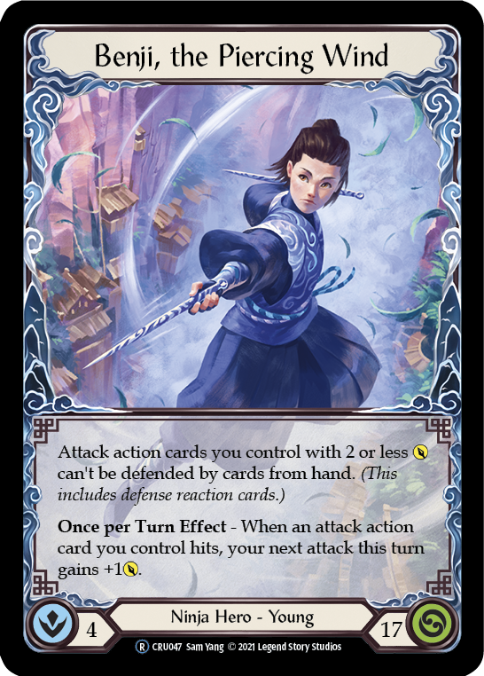 Benji, the Piercing Wind [U-CRU047] (Crucible of War Unlimited)  Unlimited Rainbow Foil | Good Games Morley