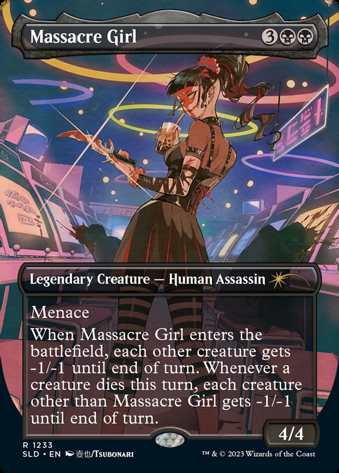 Massacre Girl (Borderless) [Secret Lair Drop Series] | Good Games Morley