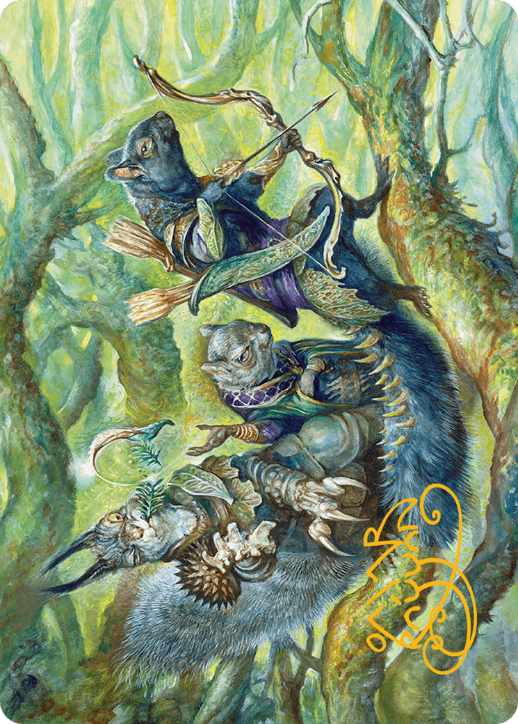 The Odd Acorn Gang Art Card (Gold-Stamped Signature) [Bloomburrow Art Series] | Good Games Morley