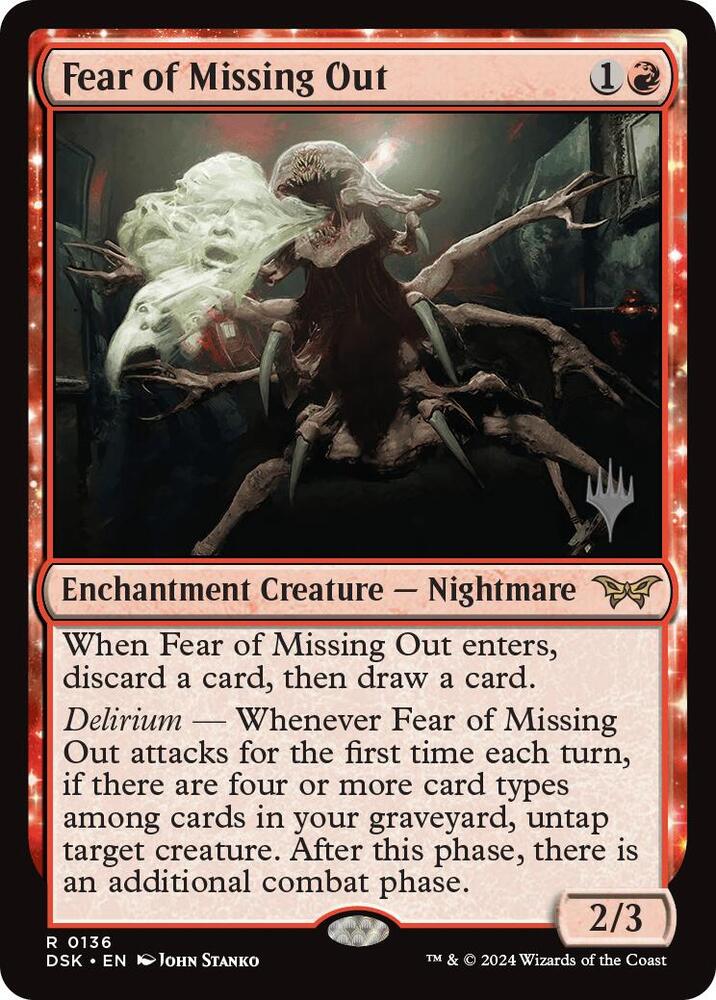 Fear of Missing Out 136 (Promo Pack: Duskmourn: House of Horror)  - Foil | Good Games Morley