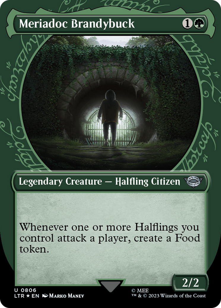Meriadoc Brandybuck (Showcase) (Surge Foil) [The Lord of the Rings: Tales of Middle-Earth] | Good Games Morley