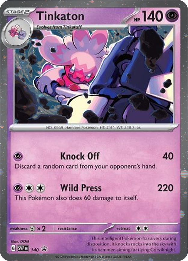 Tinkaton (SVP140) (Cosmos Holo) [Scarlet & Violet: Black Star Promos] | Good Games Morley