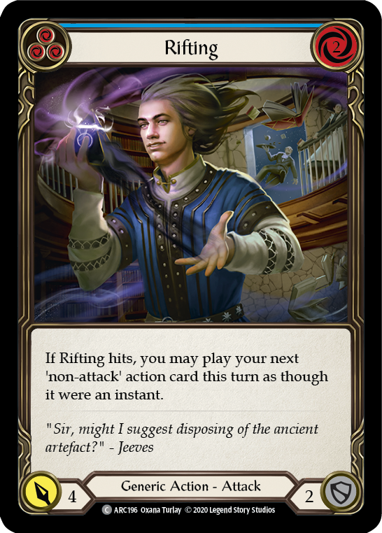 Rifting (Blue) [U-ARC196] (Arcane Rising Unlimited)  Unlimited Rainbow Foil | Good Games Morley