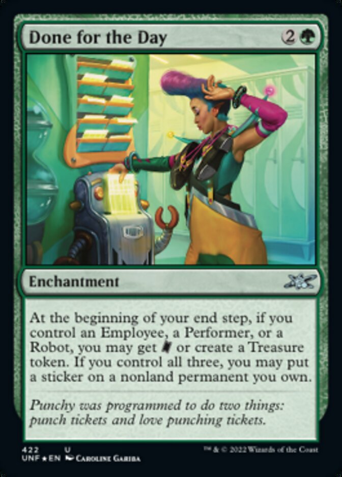 Done for the Day (Galaxy Foil) [Unfinity] | Good Games Morley