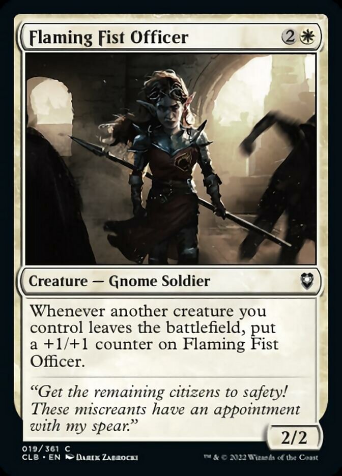 Flaming Fist Officer [Commander Legends: Battle for Baldur's Gate] | Good Games Morley