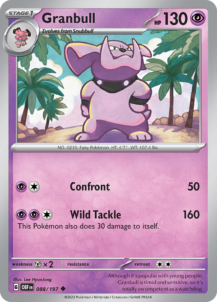 Granbull (088/197) [Scarlet & Violet: Obsidian Flames] | Good Games Morley