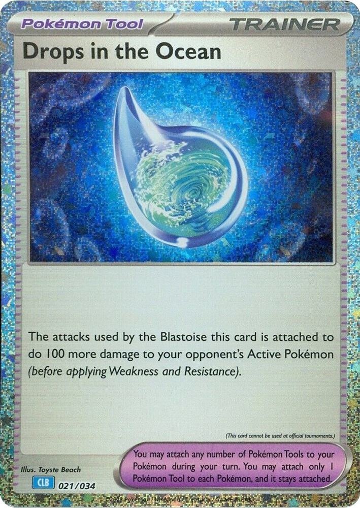 Drops in the Ocean 021/034 (Trading Card Game Classic)  - Holofoil | Good Games Morley