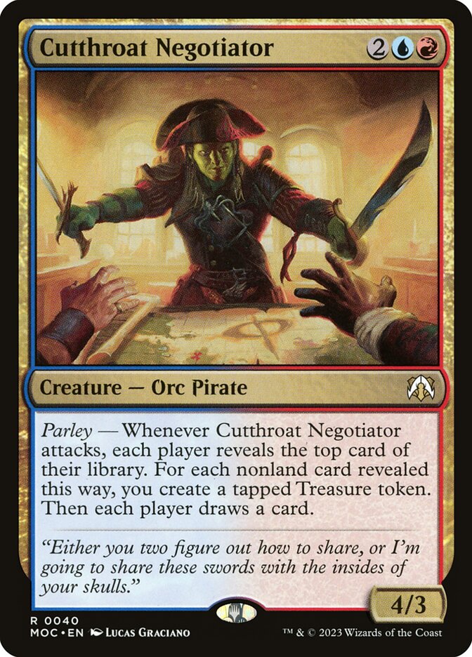 Cutthroat Negotiator 40/444 (Commander: March of the Machine)  | Good Games Morley