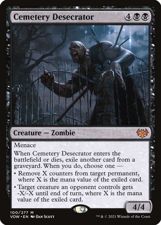 Cemetery Desecrator 100/277 (Innistrad: Crimson Vow)  - Foil | Good Games Morley