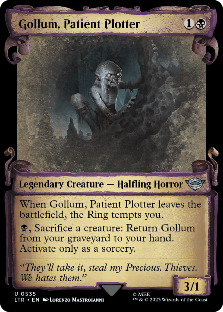 Gollum, Patient Plotter [The Lord of the Rings: Tales of Middle-Earth Showcase Scrolls] | Good Games Morley