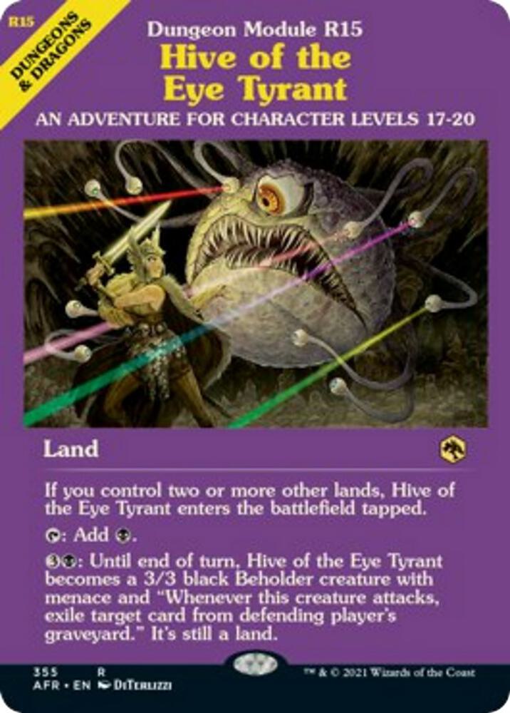 Hive of the Eye Tyrant Dungeon Module 355 (Adventures in the Forgotten Realms)  | Good Games Morley