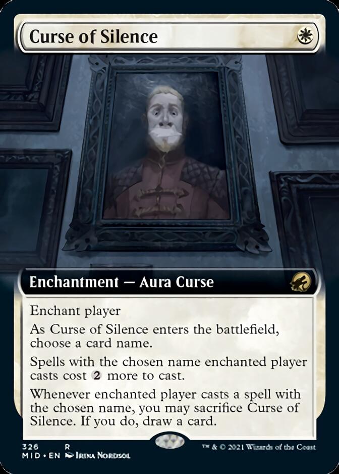 Curse of Silence (Extended Art) [Innistrad: Midnight Hunt] | Good Games Morley
