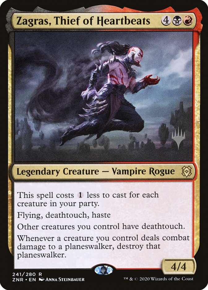 Zagras, Thief of Heartbeats (Promo Pack) [Zendikar Rising Promos] | Good Games Morley