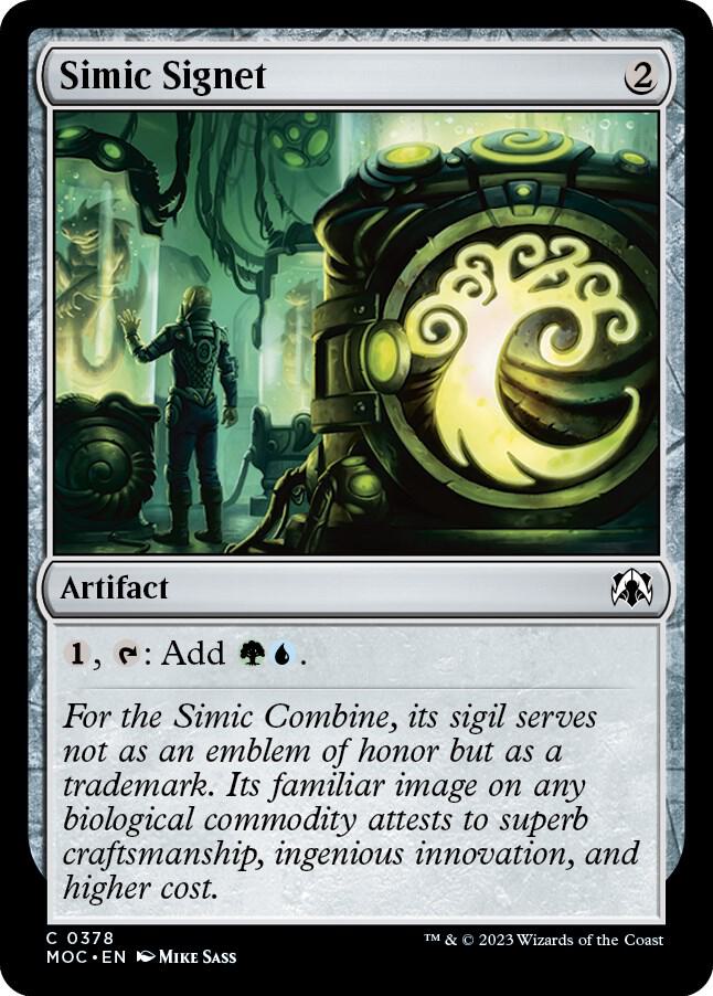 Simic Signet 378/444 (Commander: March of the Machine)  | Good Games Morley