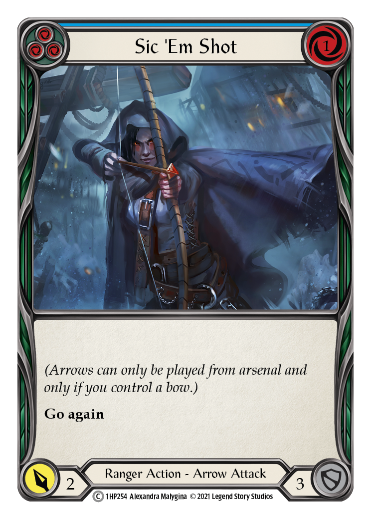 Sic 'Em Shot (Blue) [1HP254] (History Pack 1) | Good Games Morley