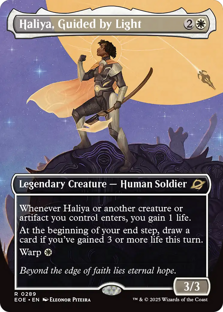 Haliya, Guided by Light (Borderless) [Edge of Eternities] | Good Games Morley