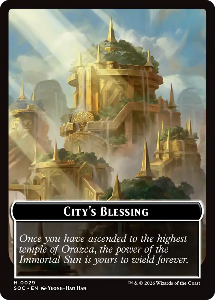Food // City's Blessing Double-Sided Token [Secrets of Strixhaven Commander Tokens] | Good Games Morley