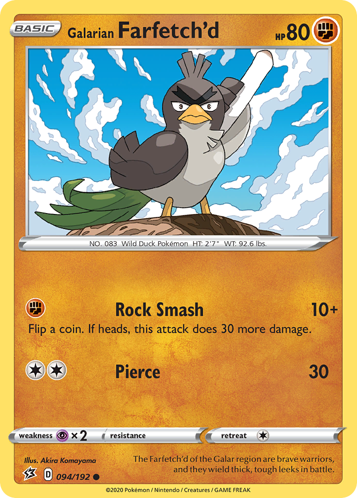 Galarian Farfetch'd (094/192) [Sword & Shield: Rebel Clash] | Good Games Morley