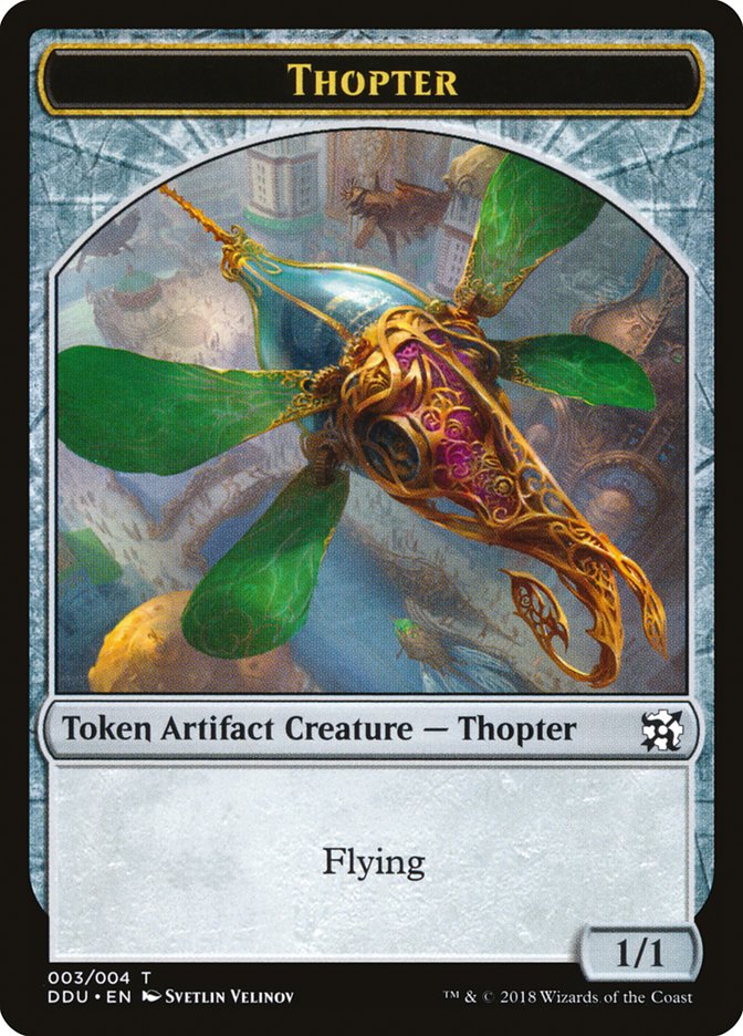 Thopter Token (003/004) [Duel Decks: Elves vs. Inventors Tokens] | Good Games Morley