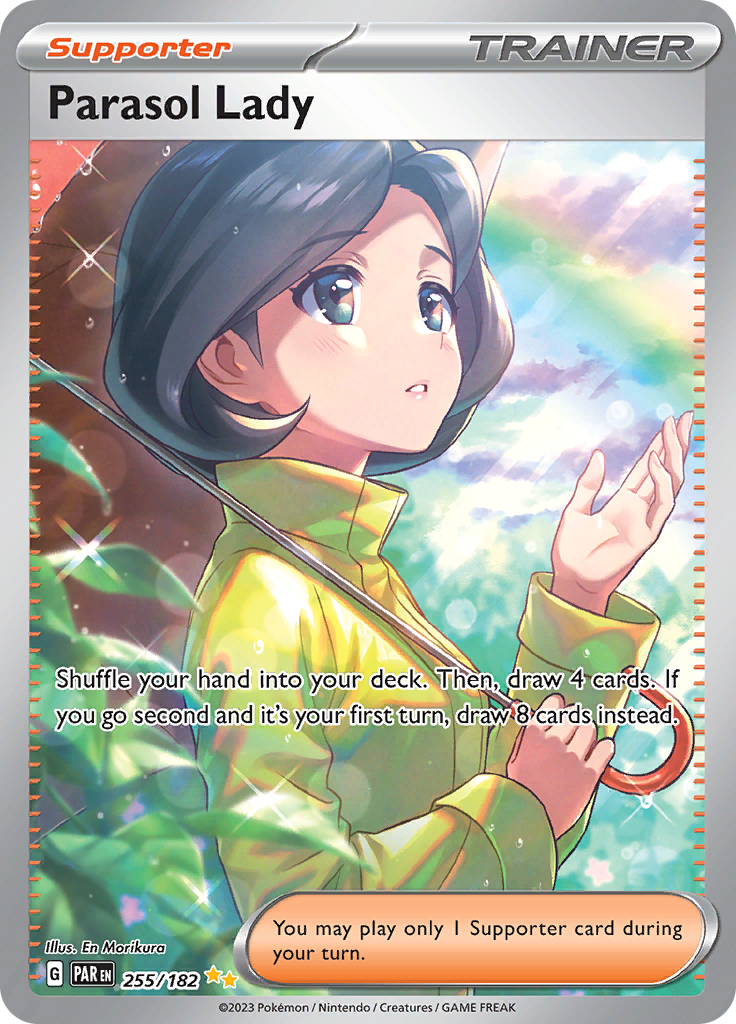 Parasol Lady (255/182) [Scarlet & Violet: Paradox Rift] | Good Games Morley
