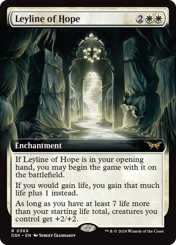 Leyline of Hope (Extended Art) [Duskmourn: House of Horror] | Good Games Morley