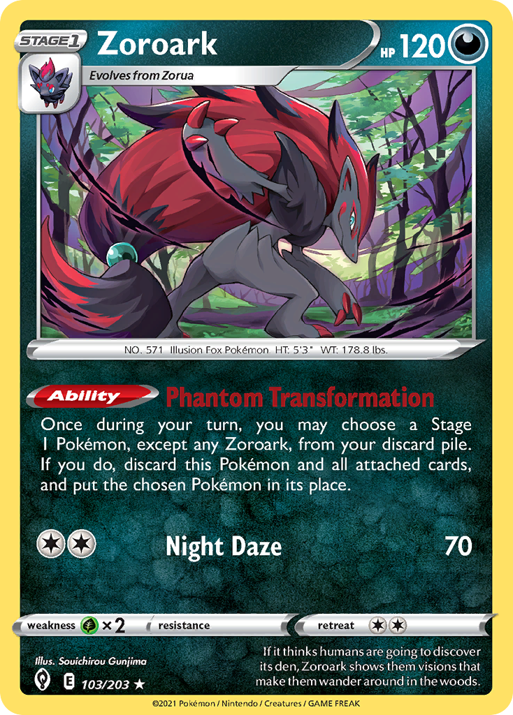 Zoroark (103/203) (Theme Deck Exclusive) [Sword & Shield: Evolving Skies] | Good Games Morley