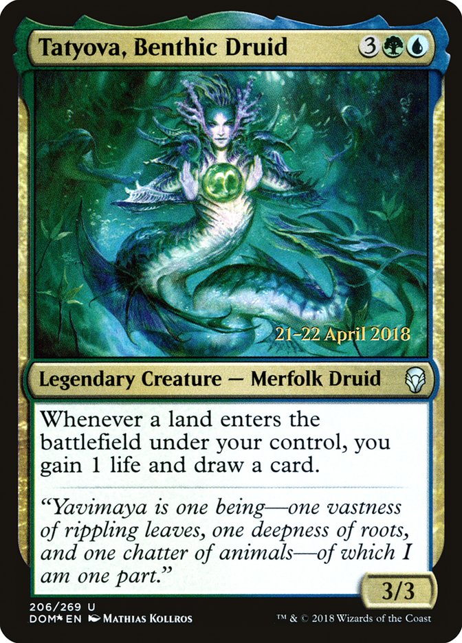 Tatyova, Benthic Druid [Dominaria Prerelease Promos] | Good Games Morley