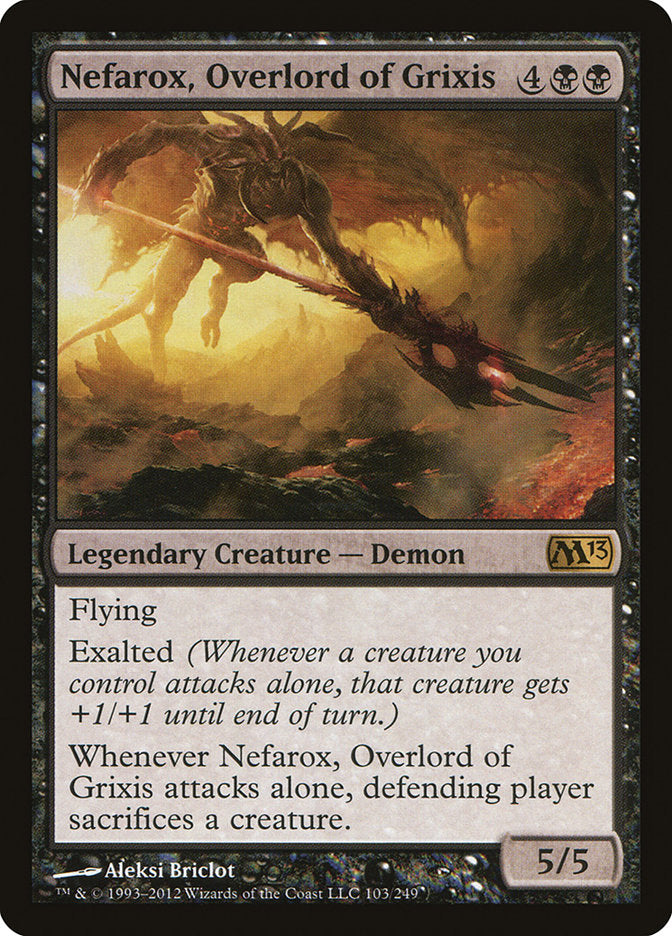 Nefarox, Overlord of Grixis 103/249 (Magic 2013 (M13))  - Foil | Good Games Morley