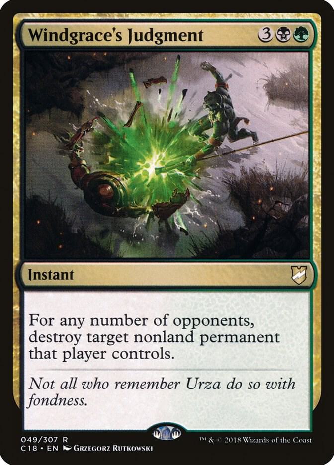 Windgrace's Judgment 49/307 (Commander 2018)  | Good Games Morley