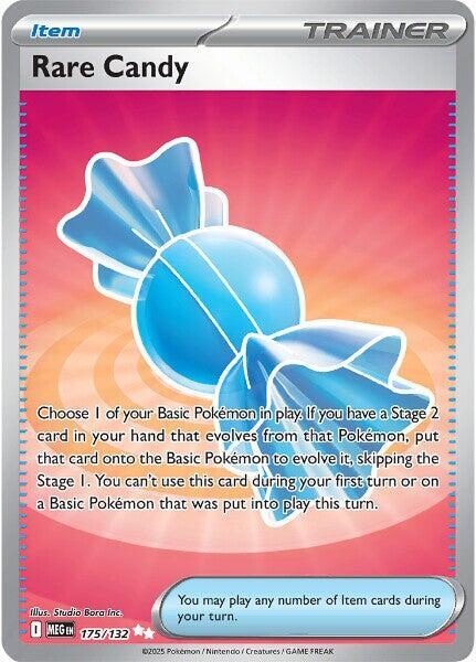 Rare Candy 175/132 (ME01: Mega Evolution)  - Holofoil | Good Games Morley