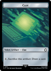 Copy // Clue Double-Sided Token [Fallout Tokens] | Good Games Morley
