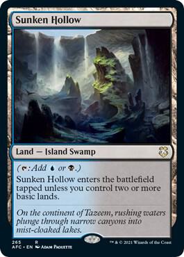 Sunken Hollow 265/62 (Commander: Adventures in the Forgotten Realms)  | Good Games Morley
