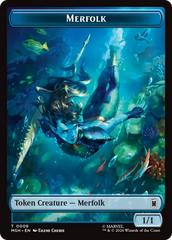 Wall (003) // Merfolk (006) Double-Sided Token [Marvel Super Heroes Commander Tokens] | Good Games Morley