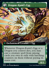 The Dragon-Kami Reborn // Dragon-Kami's Egg (Extended Art) [Kamigawa: Neon Dynasty] | Good Games Morley