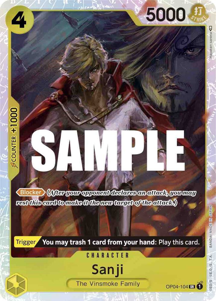 Sanji OP04-104 (Kingdoms of Intrigue)  - Foil | Good Games Morley